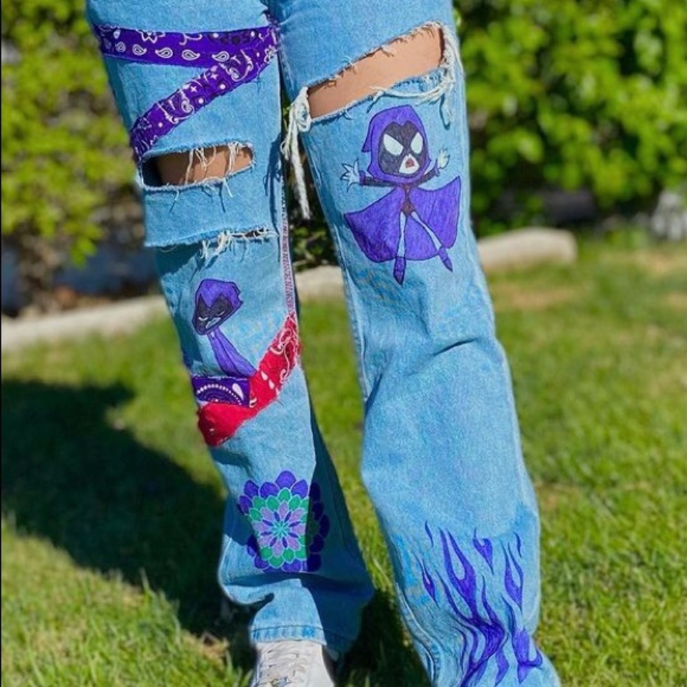 Custom Raven Jeans - Picture 2 of 7